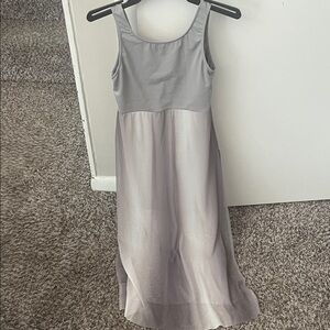 Elegant Gray Sleeveless Dancer’s Dress